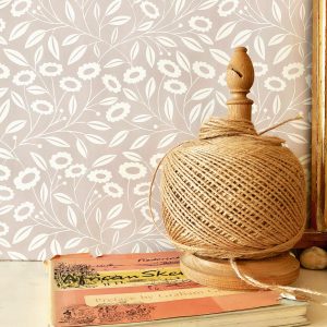 Cornflowers Dove Wallpaper