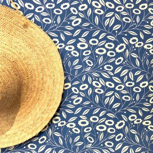 Cornflowers Cobalt Wallpaper