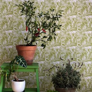 Woodland Lichen Wallpaper