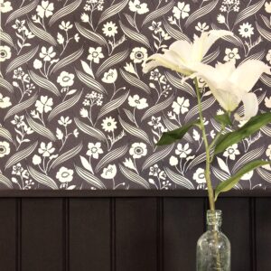 Imogen Charcoal Wallpaper