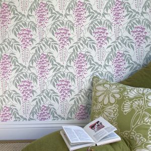 Wisteria Duckegg Wallpaper