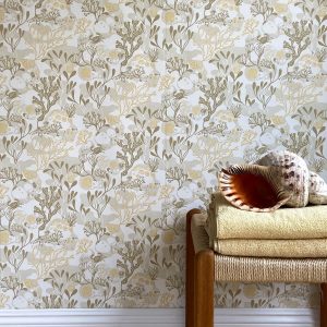 Rockpools Sand Wallpaper