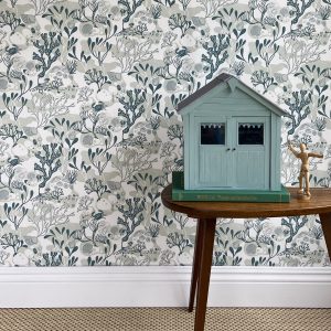 Rockpools Teal Wallpaper