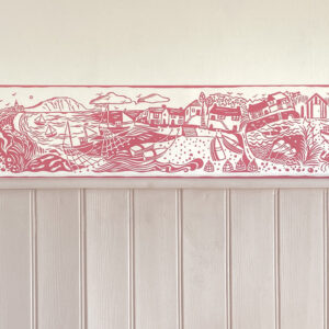 Harbour Border / Raspberry