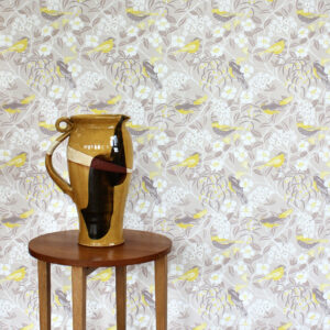 Birdsong Linen Wallpaper