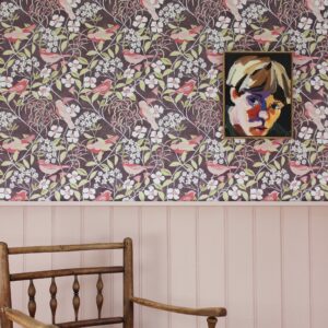 Birdsong Cassis Wallpaper