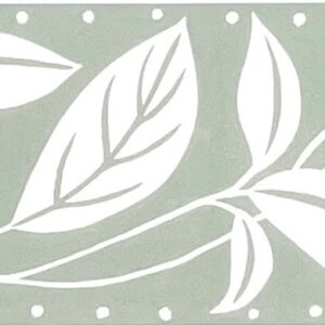 Leaf Trail Border /Duckegg ( sample )