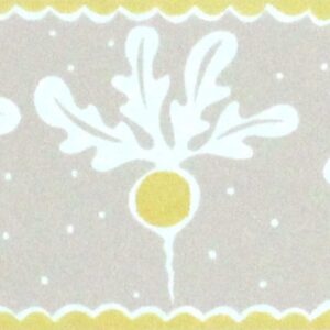 Radish Border / Linen ( sample )