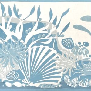 Rockpools Border / Blue