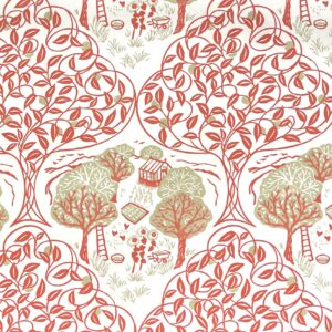 Orchard Persimmon Wallpaper