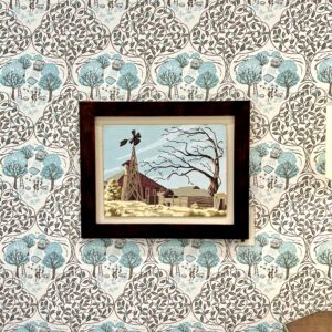 Orchard Aqua Wallpaper