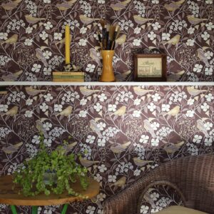 Birdsong Espresso Wallpaper